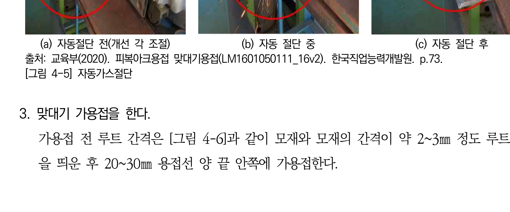 작업 순서를 판단하기 위한 NCS 작업 장면